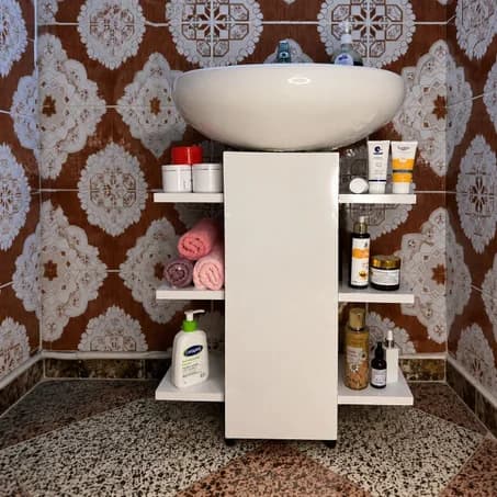Étagère sous lavabo mobile MT